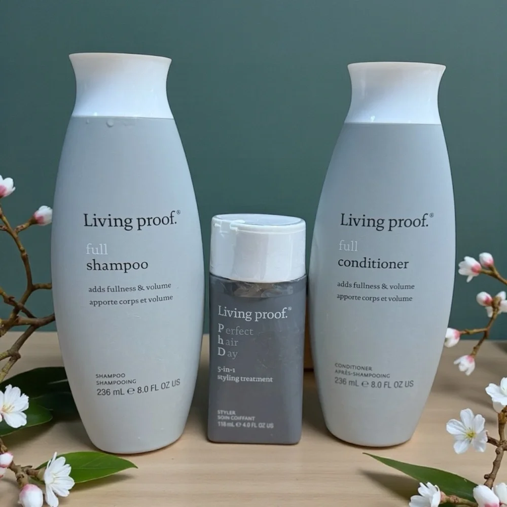 Living Proof Volumizing Hair Care Set Shampoo Conditioner Styling 20 oz